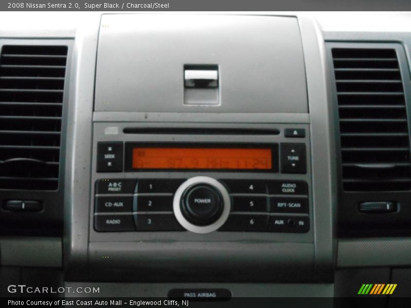 Super Black / Charcoal/Steel 2008 Nissan Sentra 2.0