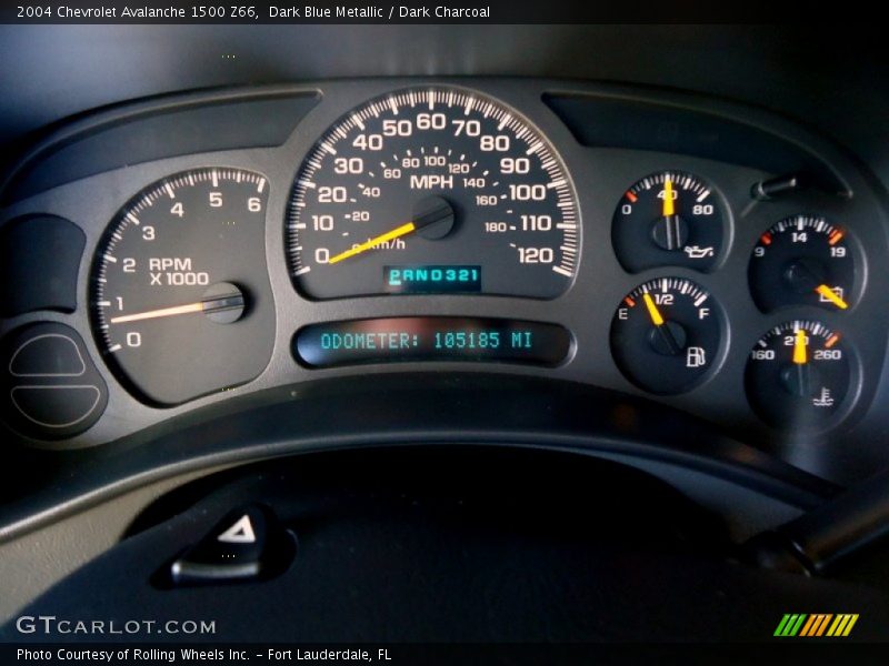 Dark Blue Metallic / Dark Charcoal 2004 Chevrolet Avalanche 1500 Z66