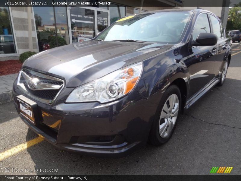 Graphite Gray Metallic / Off-Black 2011 Subaru Legacy 2.5i