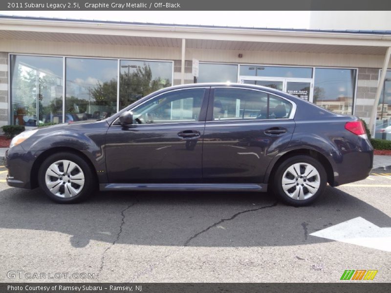 Graphite Gray Metallic / Off-Black 2011 Subaru Legacy 2.5i
