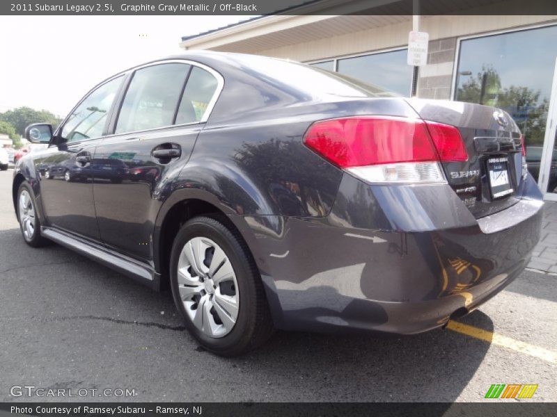 Graphite Gray Metallic / Off-Black 2011 Subaru Legacy 2.5i