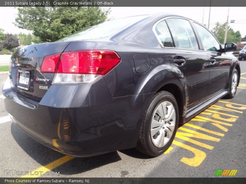 Graphite Gray Metallic / Off-Black 2011 Subaru Legacy 2.5i
