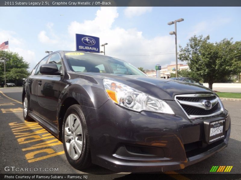 Graphite Gray Metallic / Off-Black 2011 Subaru Legacy 2.5i