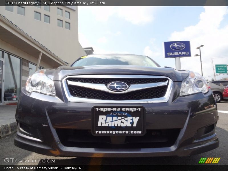 Graphite Gray Metallic / Off-Black 2011 Subaru Legacy 2.5i