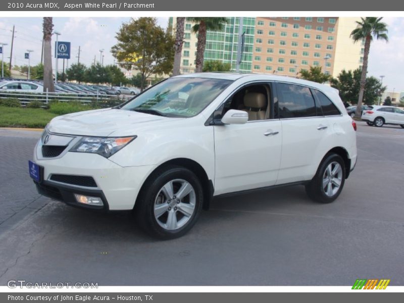 Aspen White Pearl / Parchment 2010 Acura MDX
