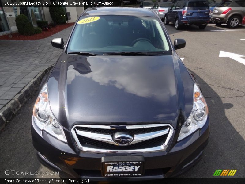 Graphite Gray Metallic / Off-Black 2011 Subaru Legacy 2.5i