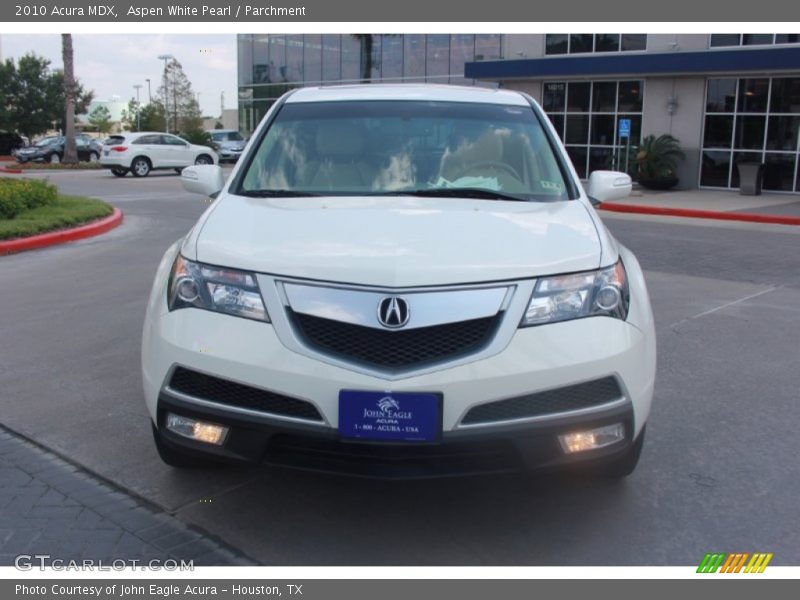 Aspen White Pearl / Parchment 2010 Acura MDX