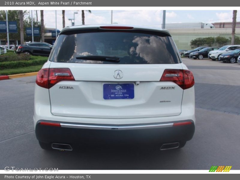 Aspen White Pearl / Parchment 2010 Acura MDX