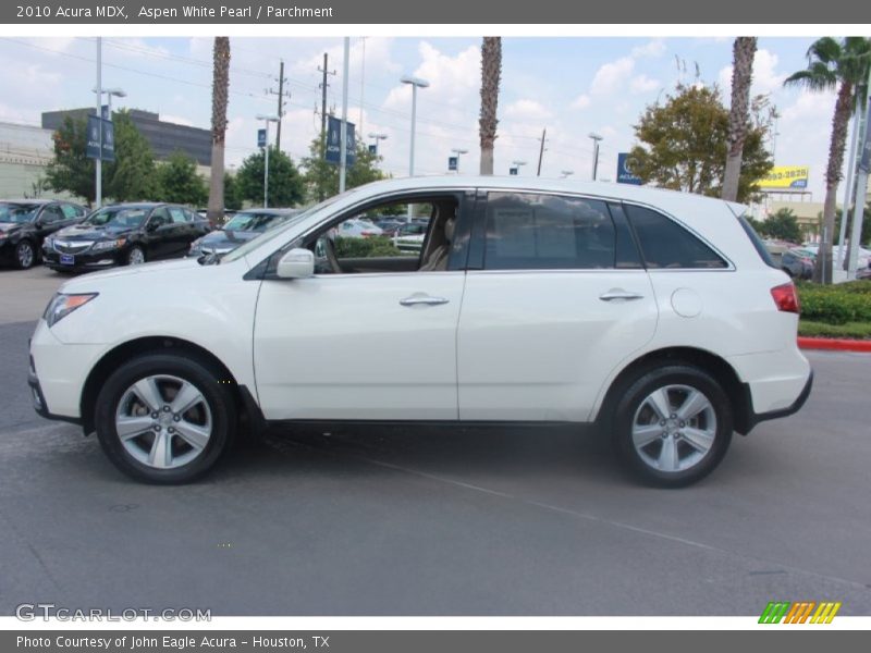 Aspen White Pearl / Parchment 2010 Acura MDX
