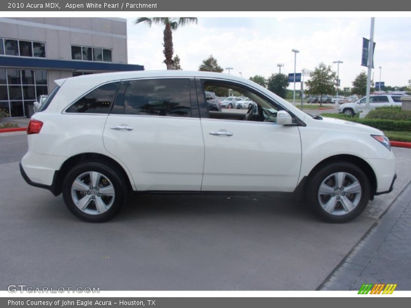 Aspen White Pearl / Parchment 2010 Acura MDX