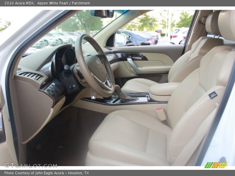 Aspen White Pearl / Parchment 2010 Acura MDX