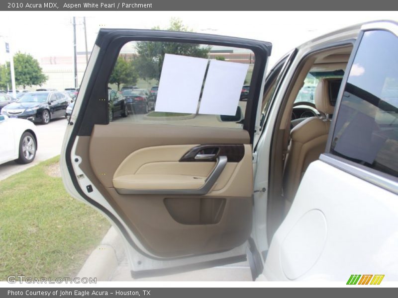 Aspen White Pearl / Parchment 2010 Acura MDX