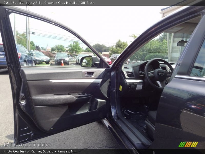 Graphite Gray Metallic / Off-Black 2011 Subaru Legacy 2.5i