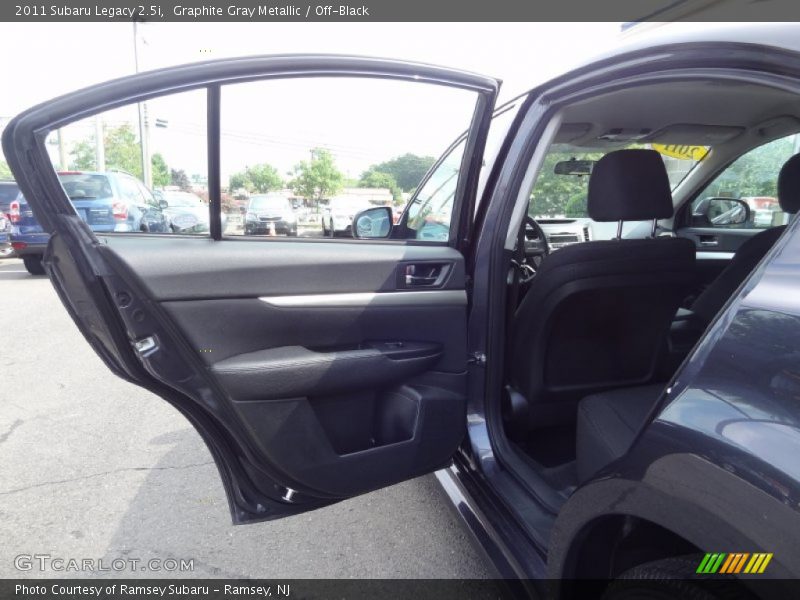 Graphite Gray Metallic / Off-Black 2011 Subaru Legacy 2.5i
