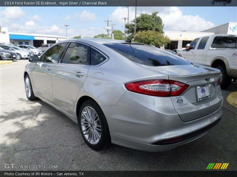 Ingot Silver / Charcoal Black 2014 Ford Fusion SE EcoBoost