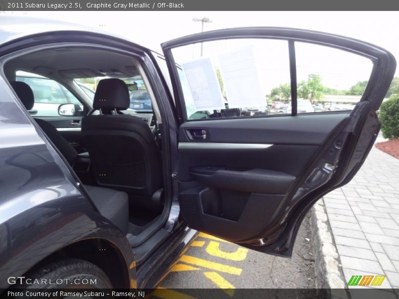 Graphite Gray Metallic / Off-Black 2011 Subaru Legacy 2.5i