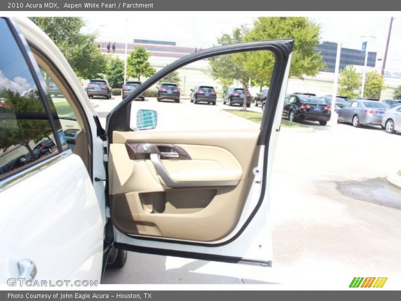 Aspen White Pearl / Parchment 2010 Acura MDX