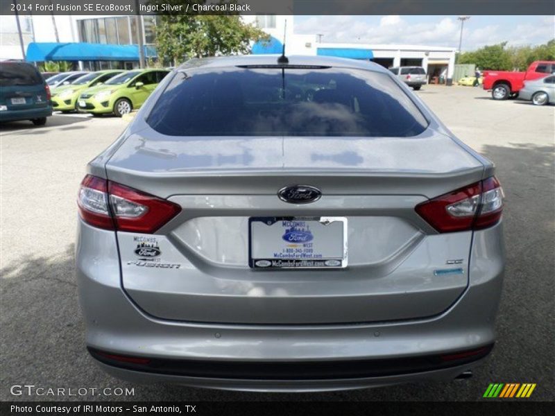 Ingot Silver / Charcoal Black 2014 Ford Fusion SE EcoBoost