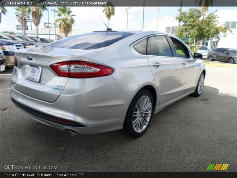 Ingot Silver / Charcoal Black 2014 Ford Fusion SE EcoBoost