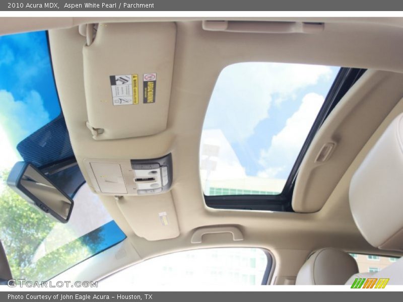 Aspen White Pearl / Parchment 2010 Acura MDX