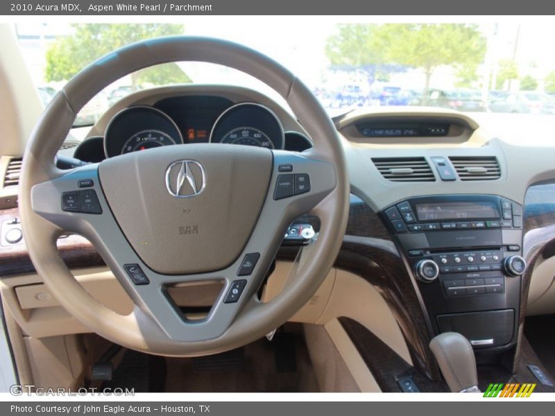 Aspen White Pearl / Parchment 2010 Acura MDX