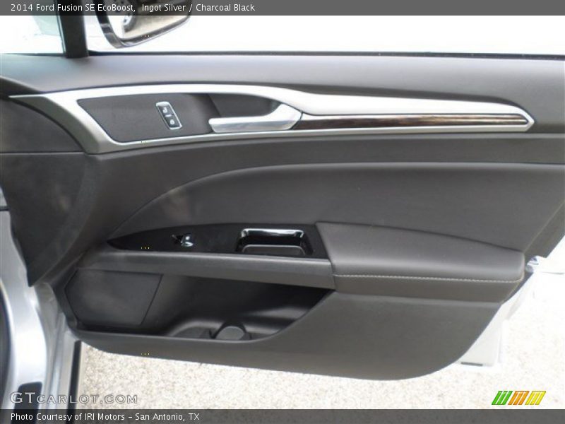 Ingot Silver / Charcoal Black 2014 Ford Fusion SE EcoBoost