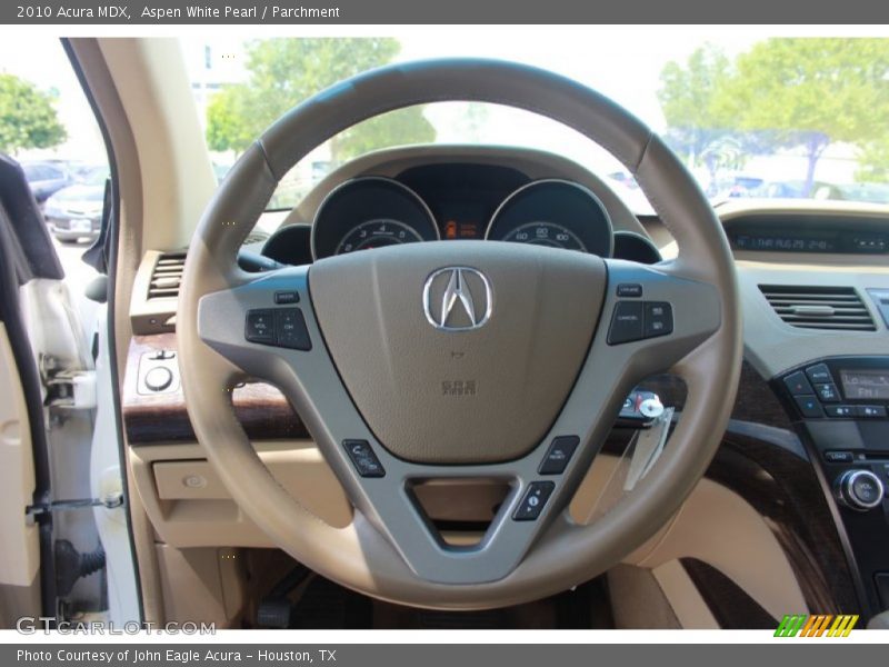 Aspen White Pearl / Parchment 2010 Acura MDX