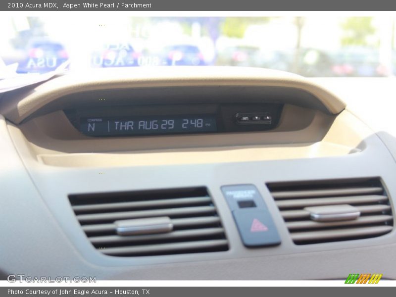 Aspen White Pearl / Parchment 2010 Acura MDX