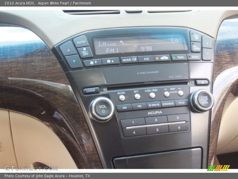 Aspen White Pearl / Parchment 2010 Acura MDX