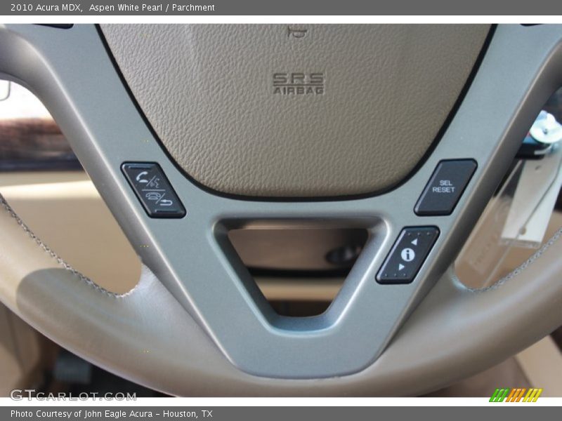 Aspen White Pearl / Parchment 2010 Acura MDX
