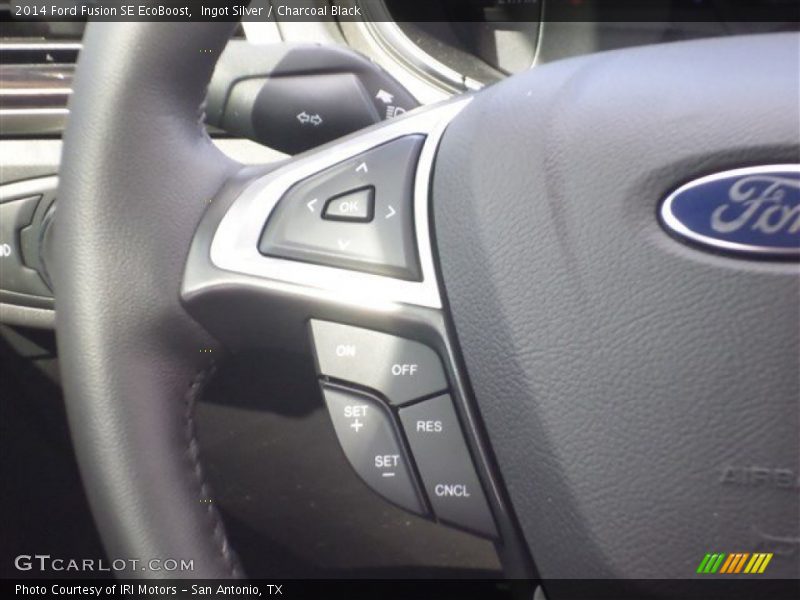 Ingot Silver / Charcoal Black 2014 Ford Fusion SE EcoBoost