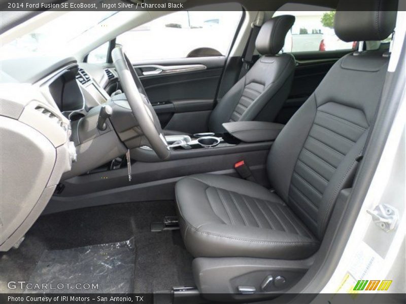 Ingot Silver / Charcoal Black 2014 Ford Fusion SE EcoBoost