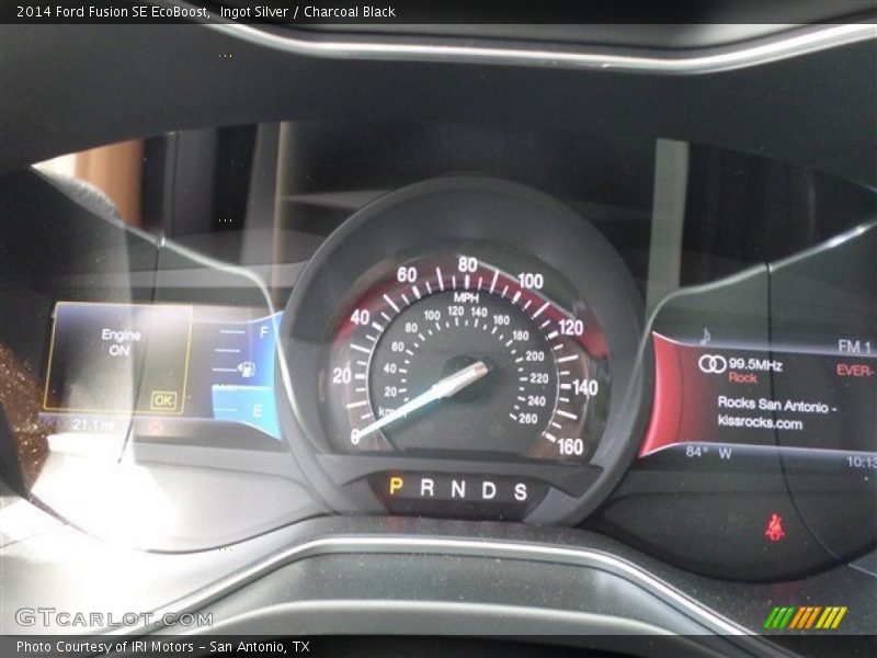 Ingot Silver / Charcoal Black 2014 Ford Fusion SE EcoBoost