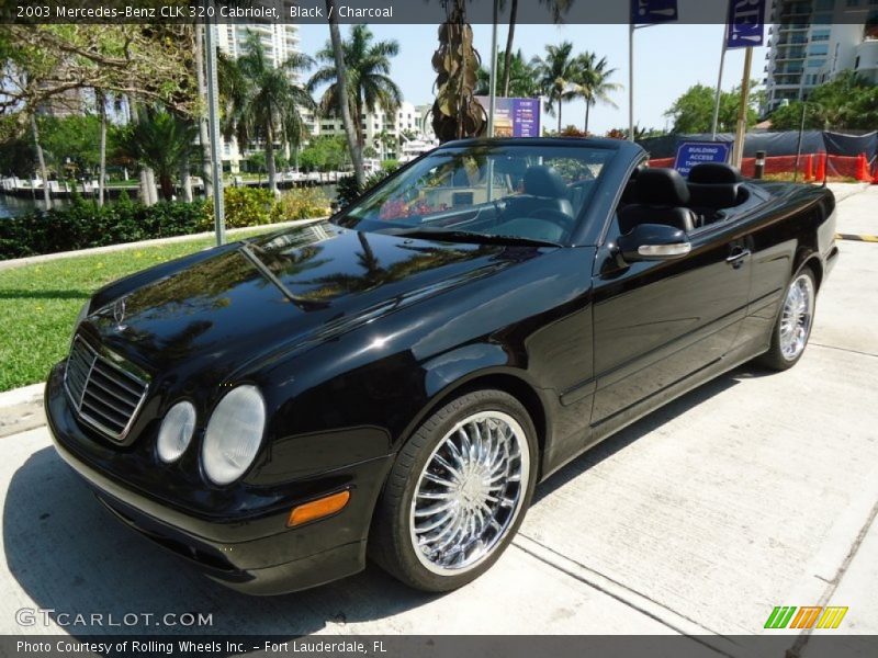 Black / Charcoal 2003 Mercedes-Benz CLK 320 Cabriolet