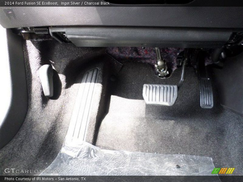 Ingot Silver / Charcoal Black 2014 Ford Fusion SE EcoBoost
