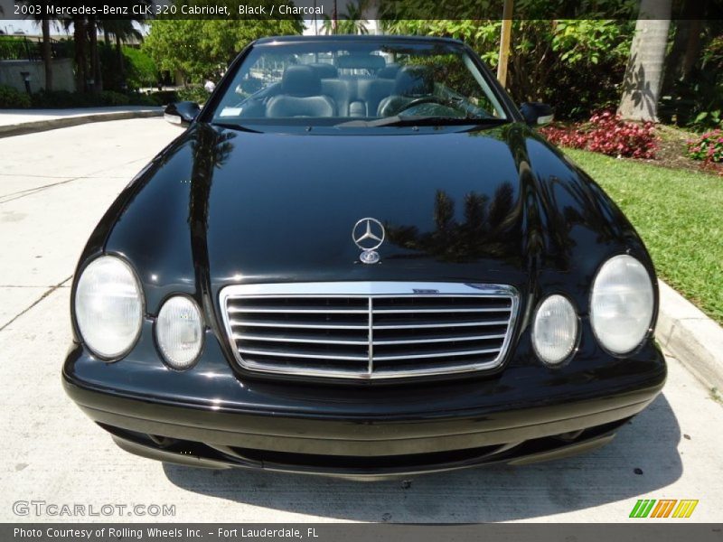 Black / Charcoal 2003 Mercedes-Benz CLK 320 Cabriolet