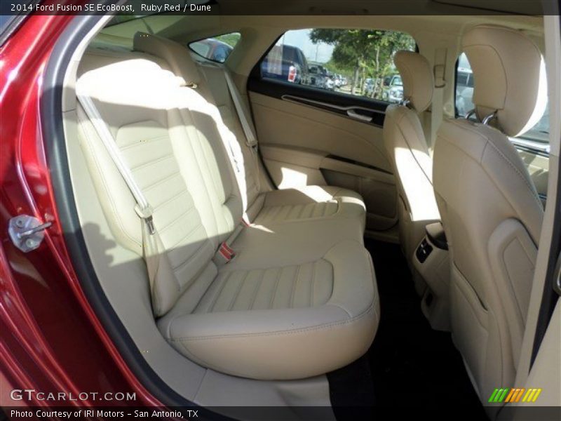 Ruby Red / Dune 2014 Ford Fusion SE EcoBoost