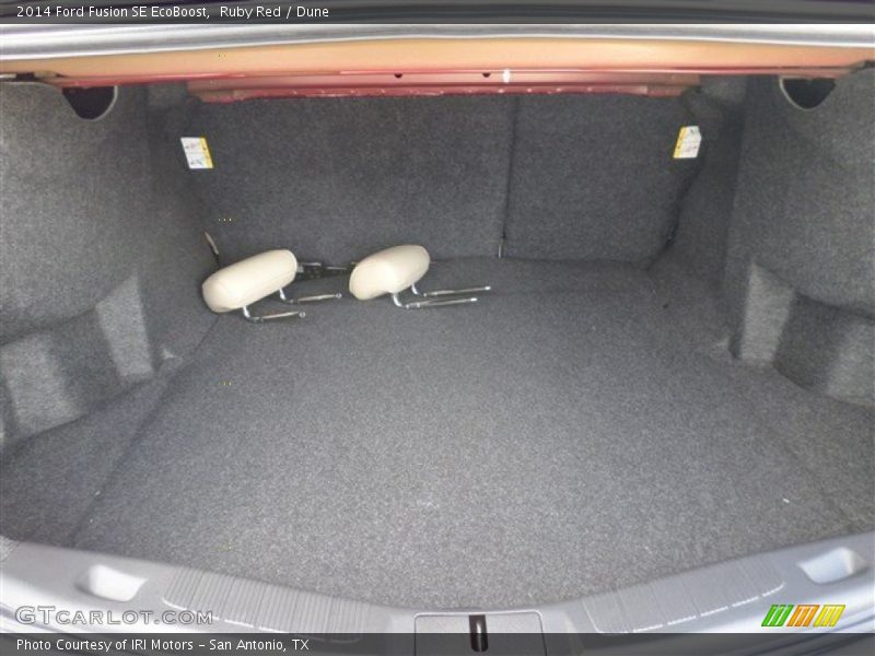 Ruby Red / Dune 2014 Ford Fusion SE EcoBoost
