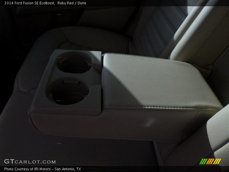 Ruby Red / Dune 2014 Ford Fusion SE EcoBoost