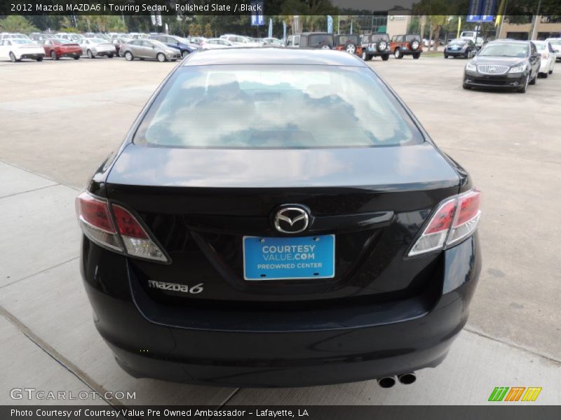 Polished Slate / Black 2012 Mazda MAZDA6 i Touring Sedan