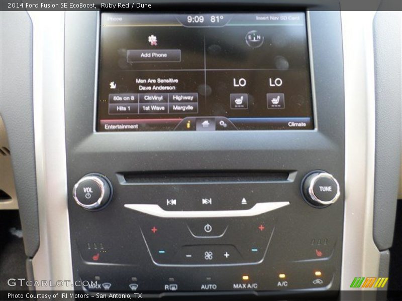 Ruby Red / Dune 2014 Ford Fusion SE EcoBoost