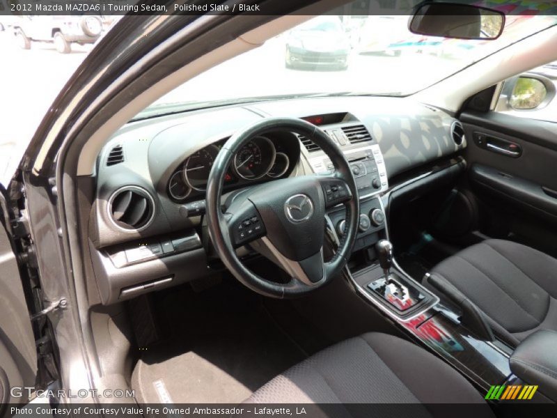 Polished Slate / Black 2012 Mazda MAZDA6 i Touring Sedan