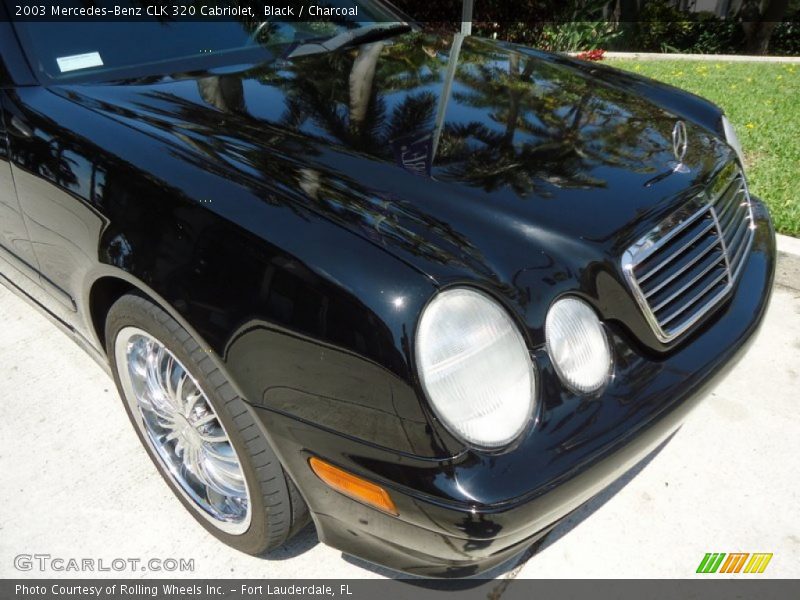 Black / Charcoal 2003 Mercedes-Benz CLK 320 Cabriolet