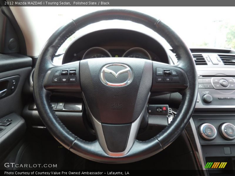 Polished Slate / Black 2012 Mazda MAZDA6 i Touring Sedan