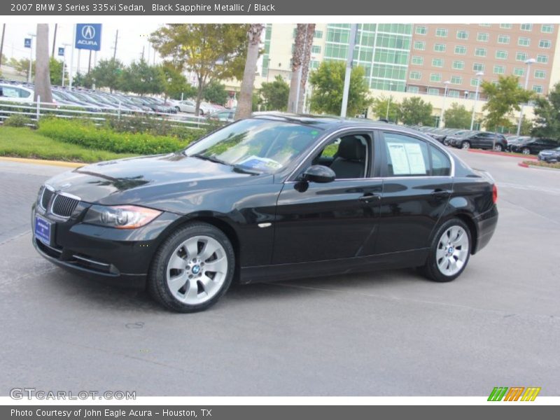 Black Sapphire Metallic / Black 2007 BMW 3 Series 335xi Sedan