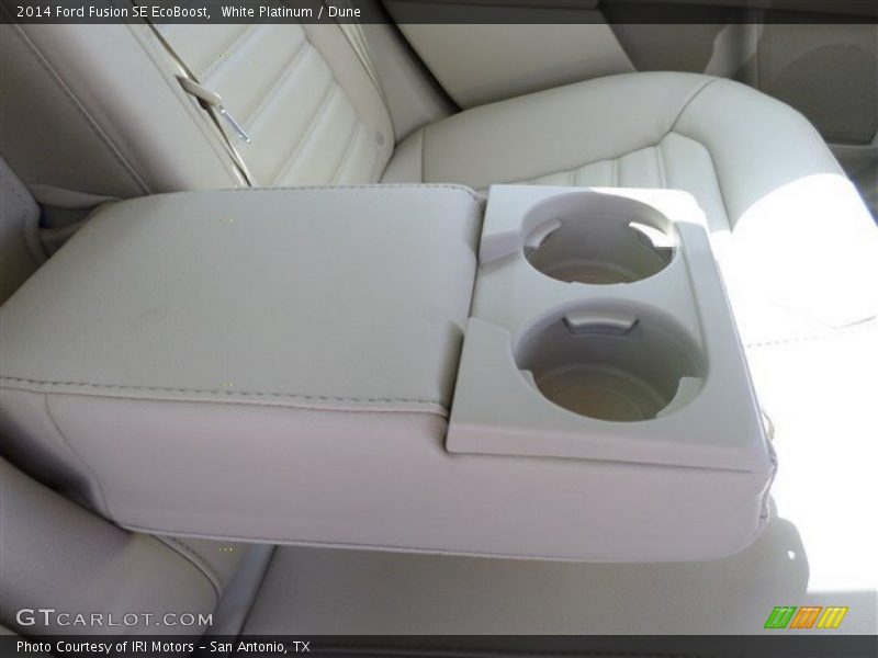 White Platinum / Dune 2014 Ford Fusion SE EcoBoost