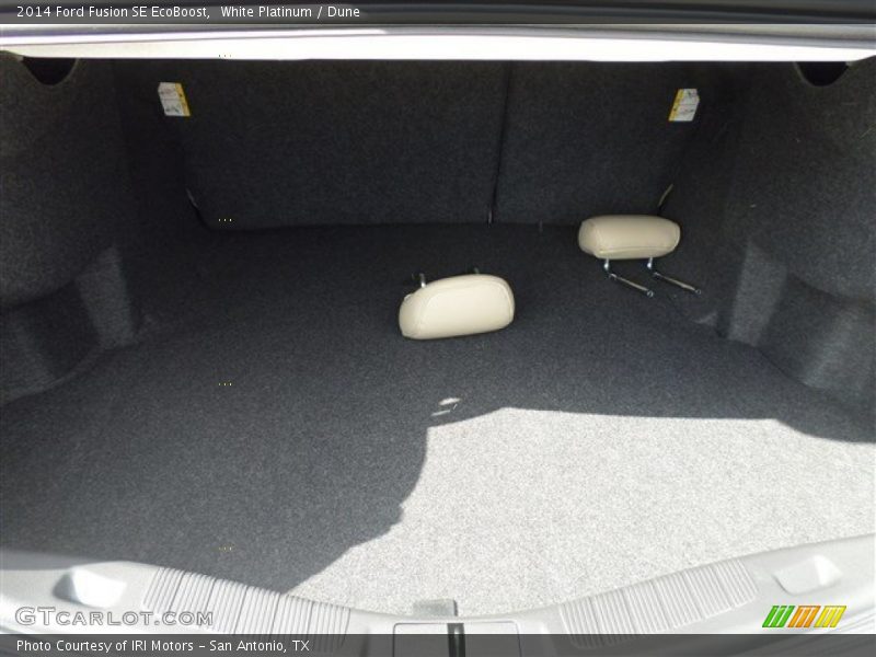 White Platinum / Dune 2014 Ford Fusion SE EcoBoost