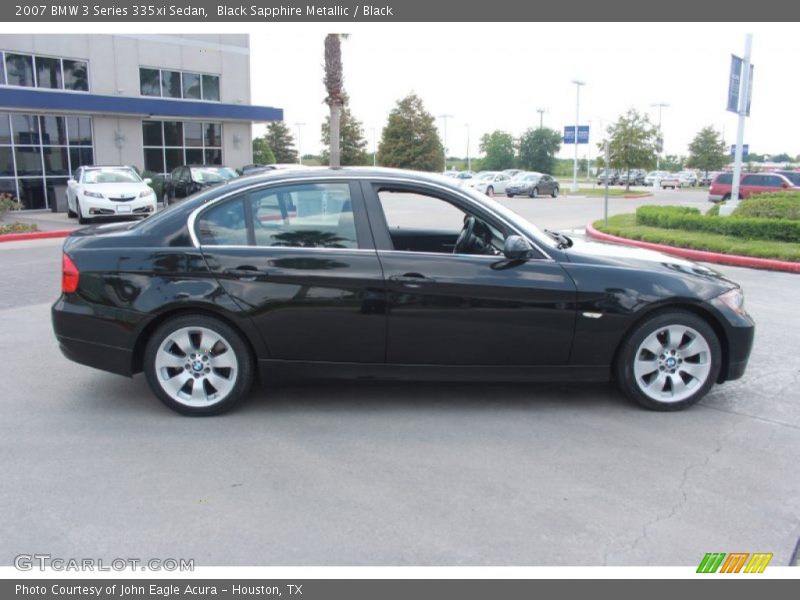 Black Sapphire Metallic / Black 2007 BMW 3 Series 335xi Sedan