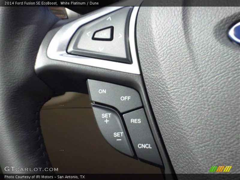 White Platinum / Dune 2014 Ford Fusion SE EcoBoost