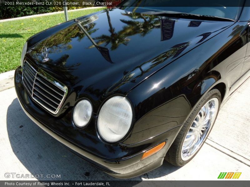 Black / Charcoal 2003 Mercedes-Benz CLK 320 Cabriolet